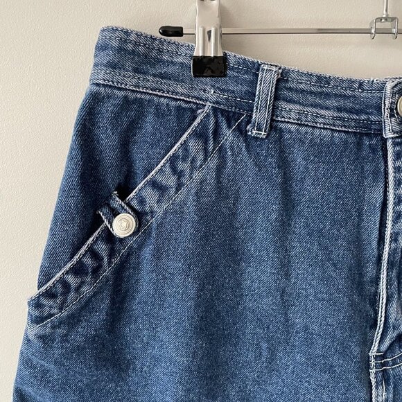Vintage PSC Denim High Rise Shorts Medium Wash Blue 31 - Picture 4 of 6